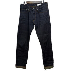 Gustin #541 The Rainbow Selvedge Slim Denim Jeans Size 32 Button Fly Dark Wash
